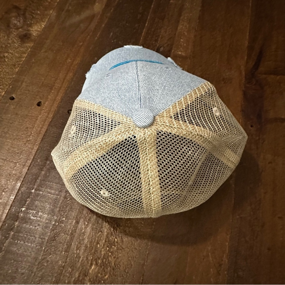 Smiley Embroidered‎ Distressed Ball Cap - Picture 3 of 3
